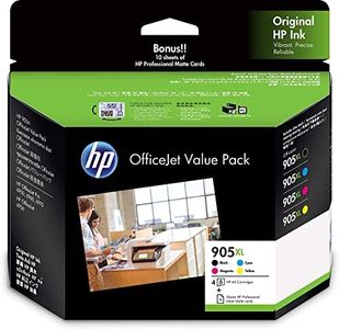 HP 905XL Genuine Original Office Value Pack-10 sht/4 x 6 in, Ink Printer Cartridge works with HP OfficeJet 6950 All-in-One, HP OfficeJet Pro 6960 All-in-One, HP OfficeJet Pro 6970 All-in-One (3GN11A)