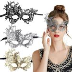 3 Pcs Lace Masquerade Masks, Sexy Lace Masks, Venetian Eye Mask for Bachelorette Party, Cosplay Party, Masquerade Costume