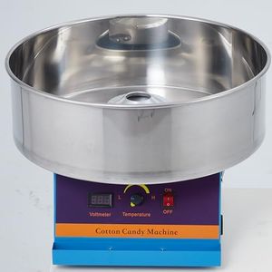 Garvee Electric Commercial Cotton Candy Machine, 1030W Candy Floss Maker with Stainless Steel Bowl, Sugar Scoop, Blue