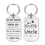 To My Uncle Gifts, Uncle I Love You Keychain, Best Uncle Birthday Present, Christmas Gift for Uncle