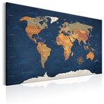 murando Canvas Wall Art 60x40 cm / 24"x16" Non-woven Canvas Prints Image Framed Artwork Painting Picture Photo Home Decoration 1 pc world map world continent k-C-0048-b-b