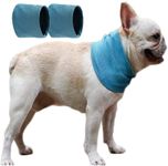 SHIAOMIN Dog Bandana Instant Cooling Bandana Scarf 2 Pcs Summer Pet Bandana Cats Collar Ice Collar Towels for Small Medium Large Dog (Large)