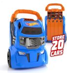 Hot Wheels Car Case Launcher I Stores up to 20 cars I 2-in-1 storage and launcher that connects to other setsI For Kids 3 Years & Up I (Cars not included)