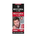 Restoria Grey Reducing Cream for Men - Hair Cream for Restoring Natural Hair Colour Gradually, Up to 100% Grey Coverage - Vegan, 100ml