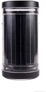 Gama Sonic Infinity Outdoor Up Down Solar Wall Sconce Light, Outdoor Dual Color LED Lamp, Bright Cool White or Warm White, Black Resin Exterior Lantern, 150 Lumens (120010)