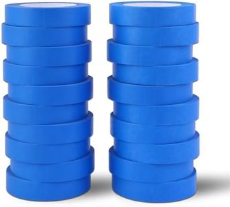 EFOK Blue Painters Tape 1 Inch Bulk - Paint Tape 20 Rolls x 1 Inch x 55 Yards - Painter's Tape Blue Masking Tape for Walls Painting Packing Automotive Home, Total 1100 Yards