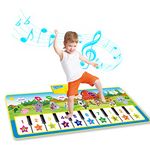 JAYSRIS Kids' Pianos Music Dance Mat,Multi-Function Carpet Touch Play Keyboard Mat for Baby Toddler Best Educational Music Toys