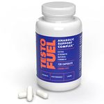 TestoFuel 120 T-Booster Pills - Test Booster for Men - 100% Natural Ingredients - Contributes to Normal Testosterone Levels & Muscle - Vitamin, Fenugreek & Magnesium Booster - UK Made Pro Supplement