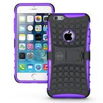 iPhone 6 Plus Case, iPhone 6/6S Plus Armor Cases (6+) Tough Rugged Shockproof Armorbox Dual Layer Hybrid Hard/Soft Slim Protective Case (5.5 inch) by Cable and Case - Purple Armor Case