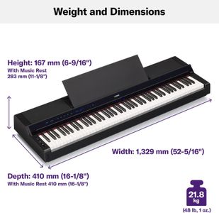 Yamaha P-S500 Digital Piano, Black – 88-Key Weighted Keyboard