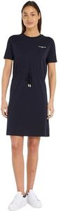 Tommy Hilfiger Women 1985 Reg Mini Corp Tee DRSS SS T-Shirt Dresses, Blue, M