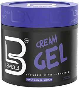 L3VEL3 Cream Hair Gel - Delivers Medium Hold and Volume - Provides Long Lasting Shine - Flake Free Formula - Enriched with Vitamin B - Adds a Refreshing Fragrance - Rinses out Easily - 16.9 oz