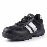 DDTX Safety Work Shoes SRC Anti-Slip SBP Metal Free Anti-Smash Anti-Puncture Insulation EH Protection Black 9UK
