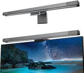 Funlicht Monitor Light Bar, Computer Monitor Lamp for Eye Caring LED Stepless Dimming Screen Light Bar, Touch Control Desk Lamp for Desk/Office/Home/Game, Silver Gray