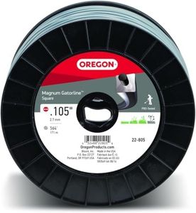 Oregon Magnum Gatorline 105 Trimmer Line Heavy Duty, Professional Square Weed Wacker String for Gas and Electric Grass Trimmer and Brushcutters, Fits Most Standard Models .105" x 564-Foot (22-805)