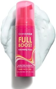 Grande Cosmetics Volumizing Hair Foam For Instant Volume, Body & Fuller Looking Hair, Hair Mousse for Curly Hair, Defines Curls, Non-sticky, Travel Size