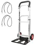 EPROSMIN Folding Sack Truck | 90 kg Capacity Adjustable Aluminium Framed Folding Trolley With 6'' Wheels