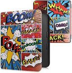 kwmobile Case Compatible with Kobo Libra 2 Case - eReader Cover - Comic Book Symbols Multicolor