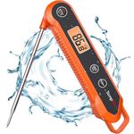 TempPro Digital Instant Read Meat Thermometer for Grilling Waterproof Kitchen Food Thermometer with Calibration Backlight Baking Bread Candy Thermometer Cooking Tools Utensils (Previously ThermoPro)