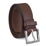 Timberland Men's 35Mm Classic Leather Jean Belt, Brown, 34