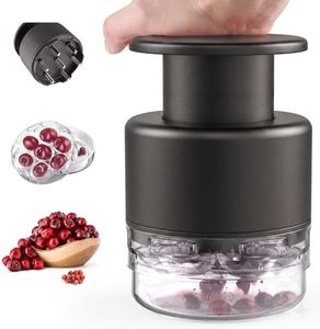 Cherry Pitter - UCMORX Multi Cherries Corer Stainless Steel Pitter Tool Making Cherry Jam - 7 Cherries(Black)