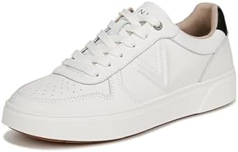 Vionic Women's Laceup Trainers Kimmie Court Shoes with Orthotic Insole Arch Support, White, 3 UK Wide
