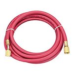 uxcell Charging Hose Tube, 1/4 SAE Thread 9.84Ft Length 600PSI Tube, for Home Air Conditioner Refrigeration Maintenance, Red