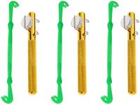 SING F LTD 6pcs Fishing Green Hook Knot Golden Hook Tying Device Plastic Quick Tie Set Tying Tool Fishing Hook Line Tier for Fisherman Angles