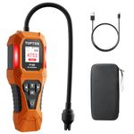 TopTes PT-356 Rechargeable Natural Gas Detector with 10 inch Goose Neck, Detection Range 0-20% LEL, 3 Alarm System Gas Leak Detector with 2 Display Modes for Methane, Butane at Home or Industry