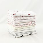 Southern Fabric Low Volume Half Yard Bundle (10 pcs) - Mixed Designers 18 x 44 inches (45.72cm x 111.76cm) Fabric cuts DIY Quilt Fabric