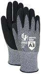 MAGID Sandy Nitrile Coated ANSI A3 Cut-Resistant Gloves, 9L, 12 Pairs, Liquid-Grip, Nitrile Coated Cut-Resistant Gloves, Work Gloves With Grip, Mens Work Gloves, Cut Resistant Work Gloves (Black, Grey), GPD255