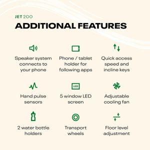 Reebok Jet 100x Treadmill – Folding Home Running Machine