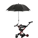 Clip On Umbrella, 51 * 10 * 10 Stroller Parasol with Clamp Umbrella with Adjustable Clip On UV Umbrella for Wheelchair Chair for Kids (A)