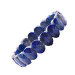 Plus Value New Lapis Lazuli Bracelet Lajward Lajwart Enlightenment Stone (Single Piece Only, Jute Bag)