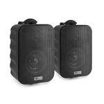 2x Black Weatherproof 100V Line Speakers 120W