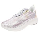 XTEP Women's Grey White Colour Blocking Comfort Running Shoes (6 UK)