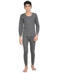 Mahi Fashion Kids Thermal Top & Bottom Set Winter Unisex (Charcoal Grey, 13-14 Years)