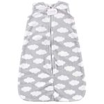 Hudson Baby Unisex Baby Plush Sleeping Bag, Sack, Blanket, Gray Clouds Plush, 18-24 Months