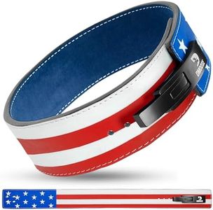 DMoose Fitness Lever Weight Lifting Belt - 10 mm Thick Premium Leather Weightlifting Belt for Powerlifting & Deadlifts - Rust Proof Buckle Gym Belt - Lifting Belts for Men & Women - Carry Bag Included