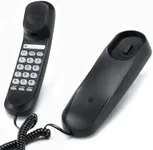 Landline Phone - Durable Corded Phone for The Office. Mini Phone uses HD Sound Chips, Making The Sound Clearer. It is Suitable for Office and Home use, and More. (Black)