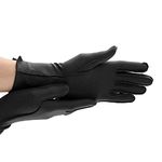 isotoner Unisex's One Pair of Full Finger Gloves-Black, Medium