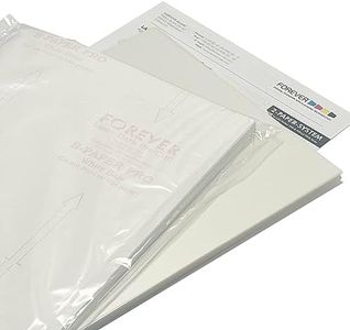 Forever Laser Dark No-Cut Paper 11" x 17" A+B (100 Sheets) - Iron Heat Transfer SS Film Sheet for T-shirts, DIY Craft