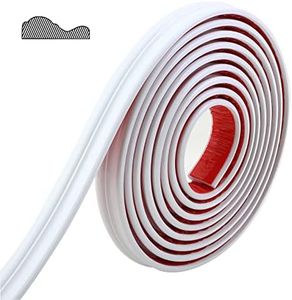 Gaahing Flexible Wall Molding Trim & Chair Rail | Peel and Stick Self-Adhesive Panel Moulding | DIY Home Decor on The Cabinet Door Mirror Frame, 16.4 ft x 1.26 in