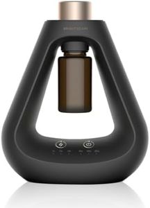 Waterless Essential Oil Diffuser, Small Aromatherapy Waterless Diffuser for Home - Upto 30 sq mt Coverage, 10 ml Capacity - Battery Operated with 9 Mist Options - Use with Brightscape Fragrance Oils