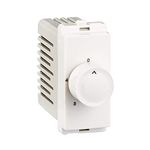 Schneider Electric Livia P3100 Plastic 1 Module Step Type Fan Regulator (White)
