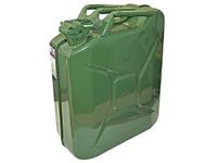 Faithfull FAIAUJERRY20 20 Litre Metal Jerry Can UN App, GS TUV Certified - Green