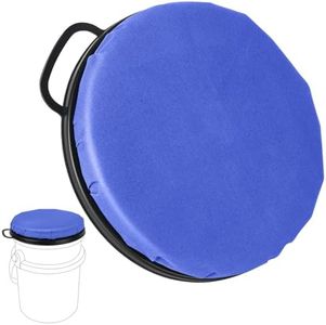 5 Gallon Bucket Seat for Yeti Bucket Only, Swivel Bucket Lid with Padded Top for Cozy Sitting, Bucket Seat Cushion for Outdoor Fishing,Hunting,Gardening,Camping,Car Washing, Baseball Training