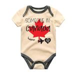 Someone in Canada Loves Me Baby Bodysuit Canadian Baby Gift Canada Baby Romper Maple Leaf One Piece