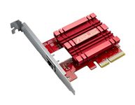 ASUS XG-C100C 10G Network Adapter PCI-E x4 Card with Single RJ-45 Port and Built-in QoS for use with Windows 10/8.1/8/7 and Linux Kernel 4.4/4.2/3.6/3.2 (XG-C100C)