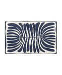 TOWN & COUNTRY LUXE Livie Matisse Cutout Everwash® Washable Multi-Use Decorative Rug, Kitchen Rug, Navy Blue, 24"x40"